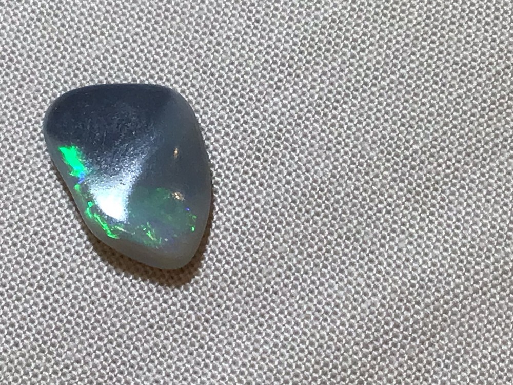 All Natural Solid Australian Black Opal, 2.20 carats