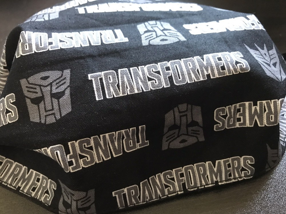 TRANSFORMERS AUTOBOTS DECEPTICON HANDMADE 3LAYERS COTTON/POLYESTER WASHABLE