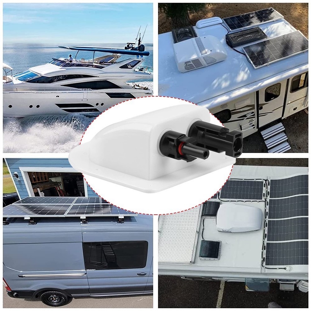 Waterproof ABS Solar Panel Cable Connections Box for Housing Solar Cells RV