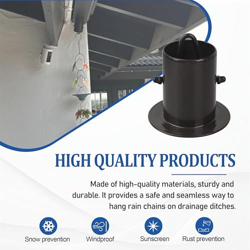 Rain Chain Gutter Adapter,for Rain Chain Installation,Replacement 2PCS