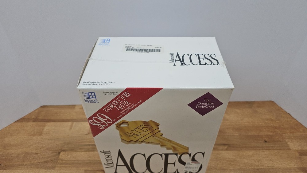 Microsoft Access v1.00 DBMS Software Windows 3.5 Brand New