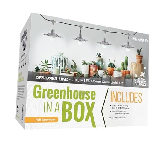 Grow with Elegance 4-Socket & Sliver Shade (4KK Full Spectrum Edition)