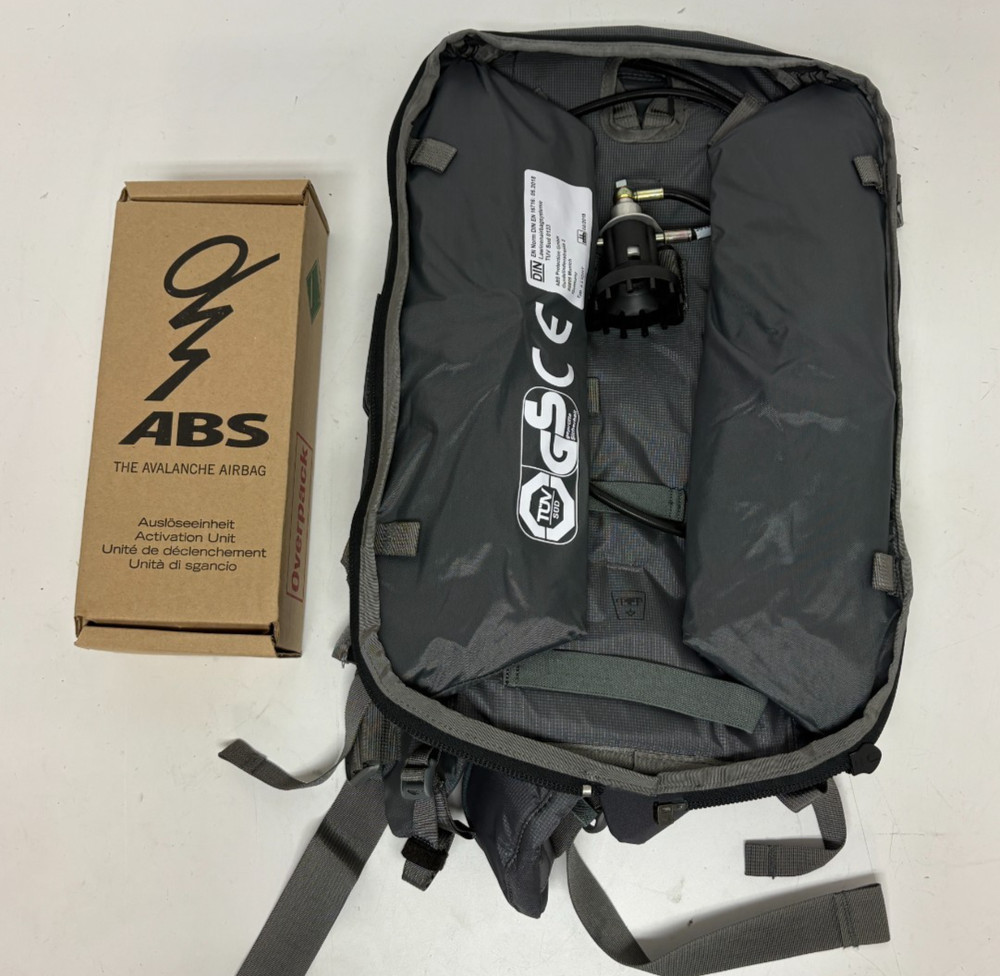 ABS s.LIGHT Base Unit Compact Avalanche Airbag Backpack Rock Gray NEW
