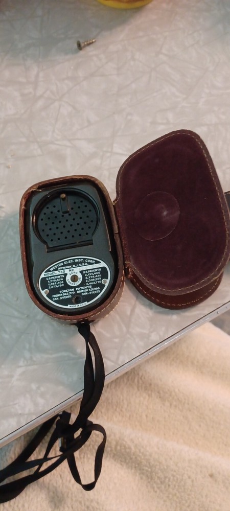 Vintage WESTON MASTER III Light Meter In Fitted Leather Case UNTESTED