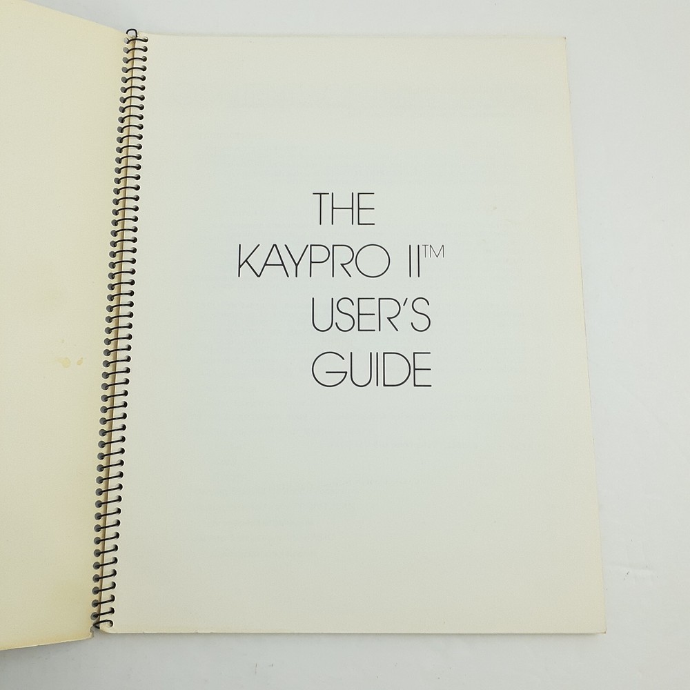 Lot of 4 KAYPRO II Users Guide Manuals Microsoft Basic S-Basic Select Profitplan