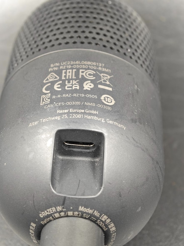 Razer Seiren Mini Microphone Black Used Working