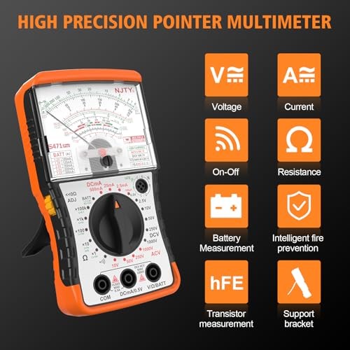 S471 Analog Pointer Multimeter, High Sensitivity Needle Meter Analog - Pointer