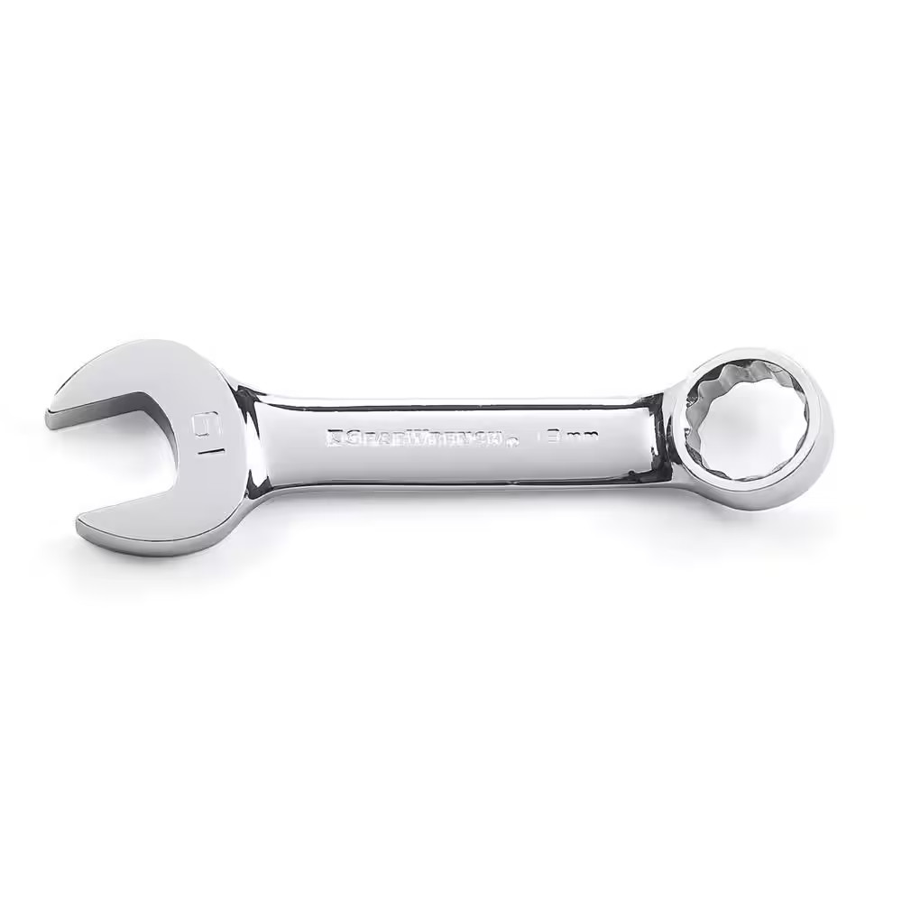 19 Mm 12-Point Metric Stubby Combination Wrench