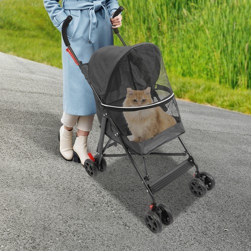 Foldable Pet Travel Stroller Pet Stroller Small & Medium-Size Dogs/Cats Stroller