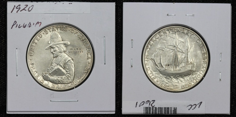 1920 Pilgrim Tercentenary Commemorative Half Dollar BU 5HAF