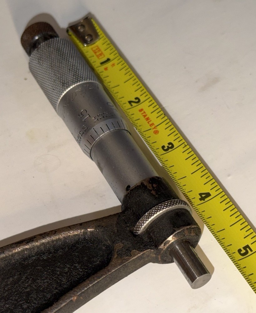 Starrett 14” – 15” Outside Micrometer #436 Locking Ratcheting