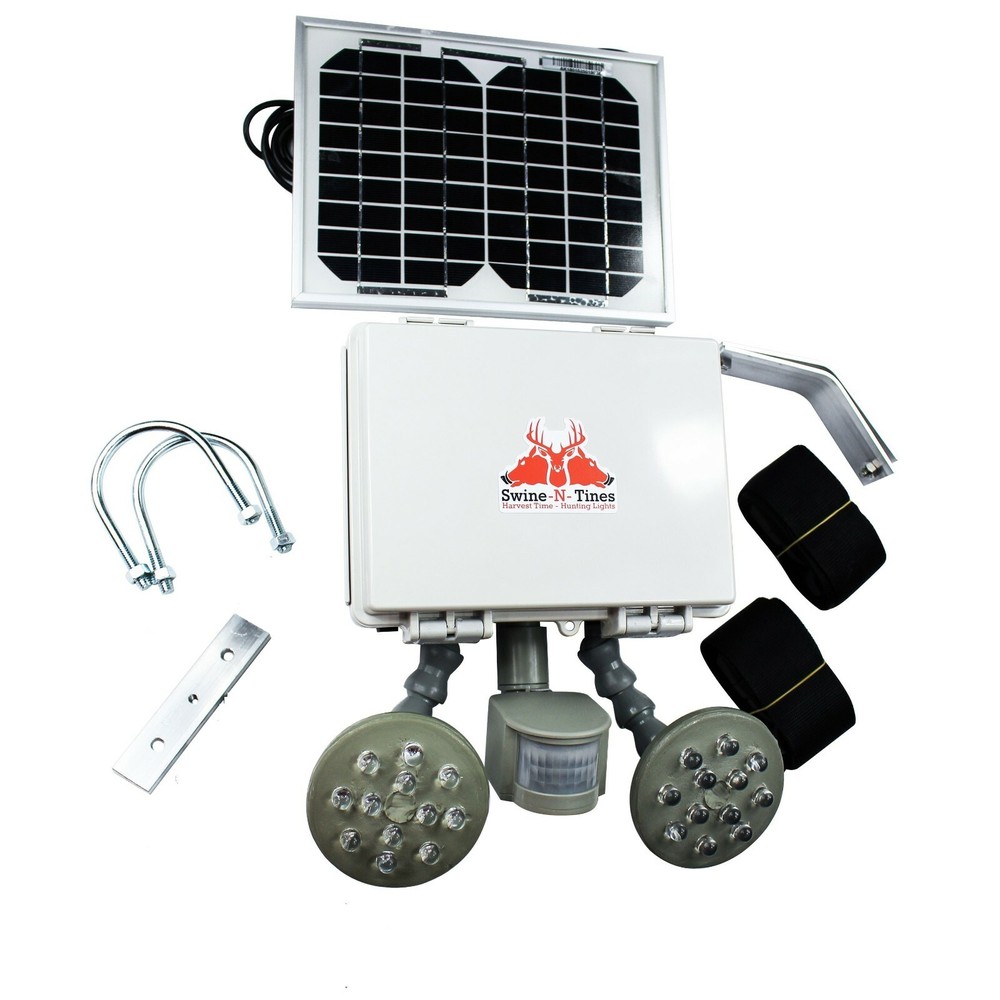 Harvest Time FEEDER LIGHT! Solar, Motion Activated, AmberGlow Hog Light--PREMIUM