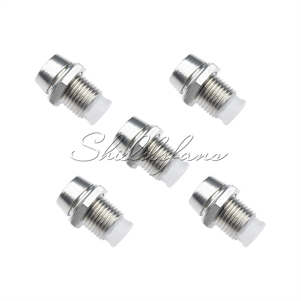 5pcs 5MM Chrome Metal Silver Bezel LED Holder Panel Display Mount Base Rubber