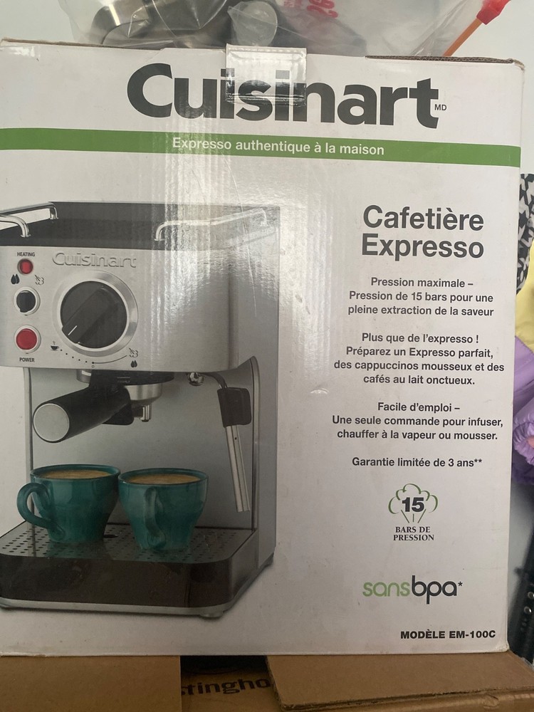Cuisinart espresso machine used