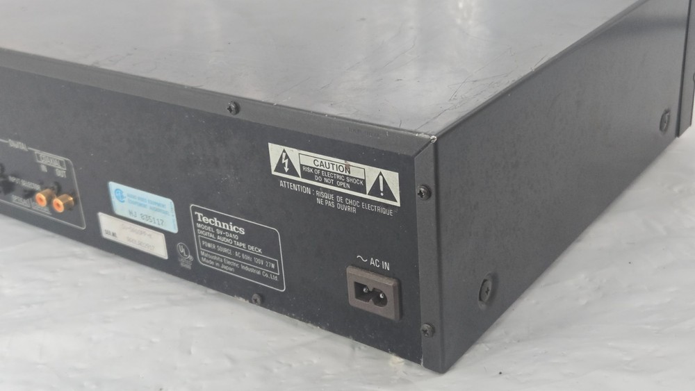 Technics SV-DA10 DAT Digital Audio Tape Deck MASH