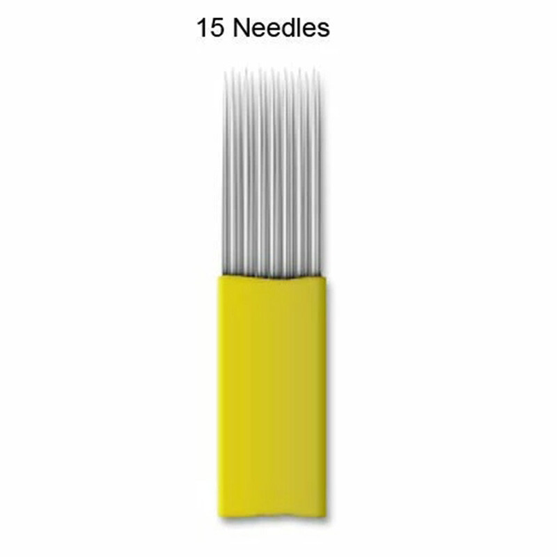 Microblading Blade Tattoo Needles DOUBLE ROW Microblading Needle For Eyebrow Lip