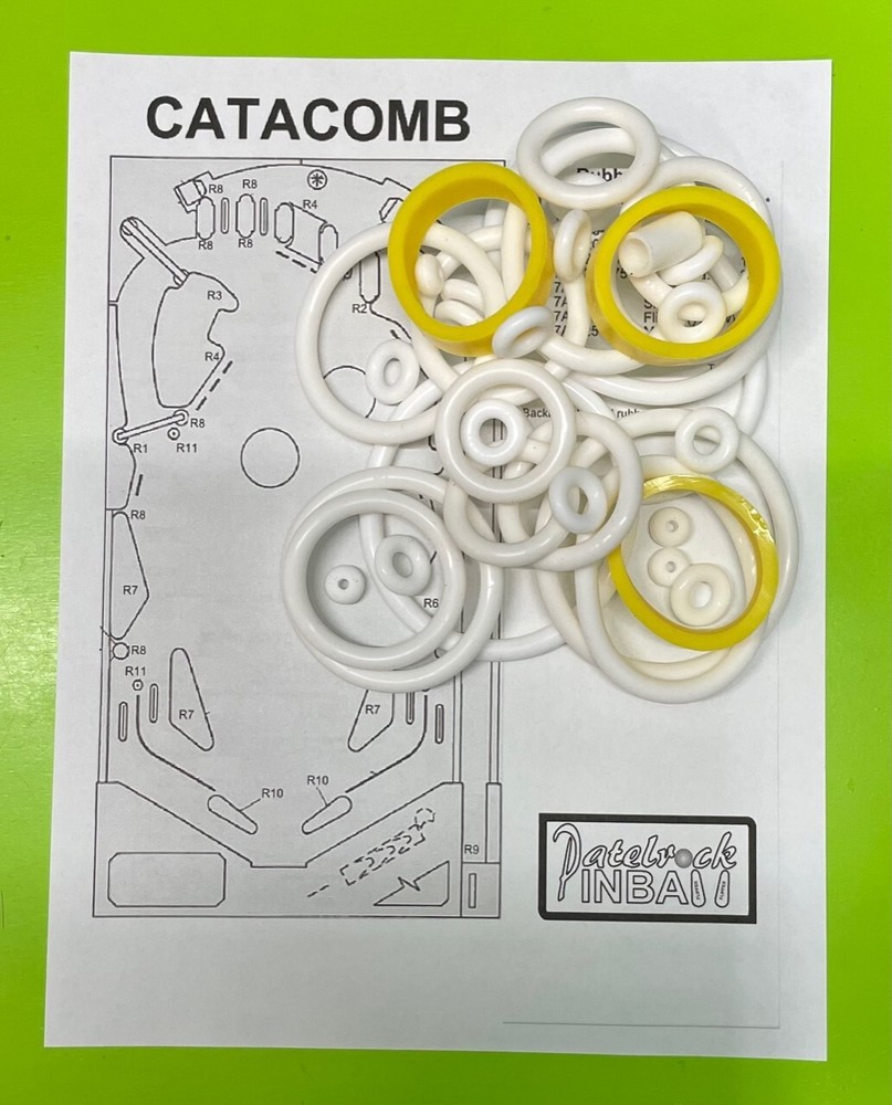 Stern Catacomb Pinball Machine SILICONE / RUBBER Ring Kit