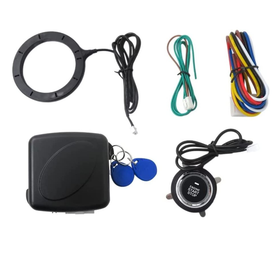 Car Ignition Switch 12v RFID Engine Start Push Button Keyless Entry Starter Kit