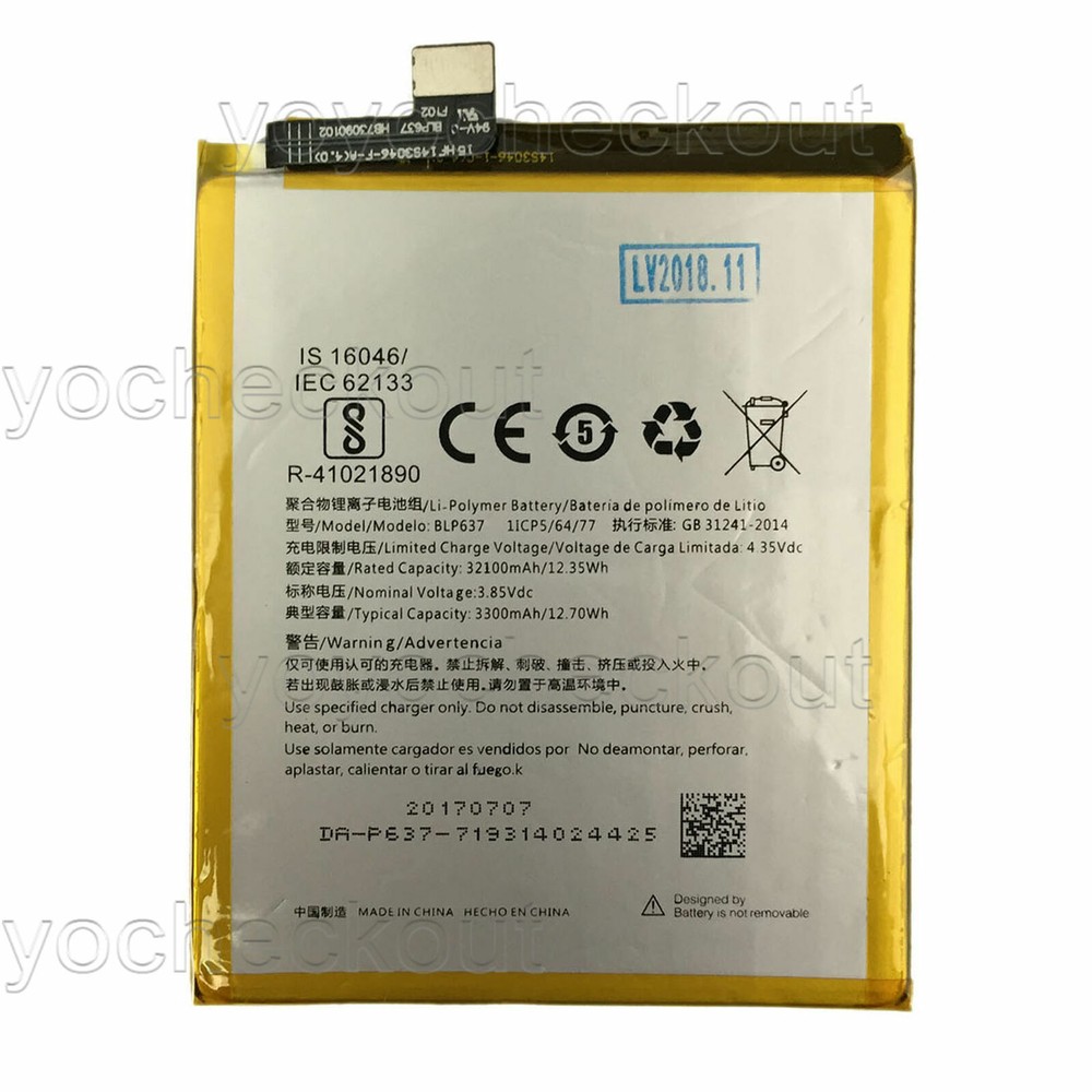 For OnePlus 5 5T A5000 1+5 Five Replacement Battery BLP637 Tools