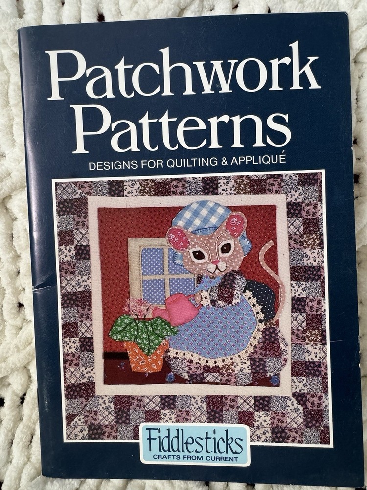Vtg Craft 5 Booklets By Fiddlesticks-Patchwork Patterns,Craft From Your Kitchen
