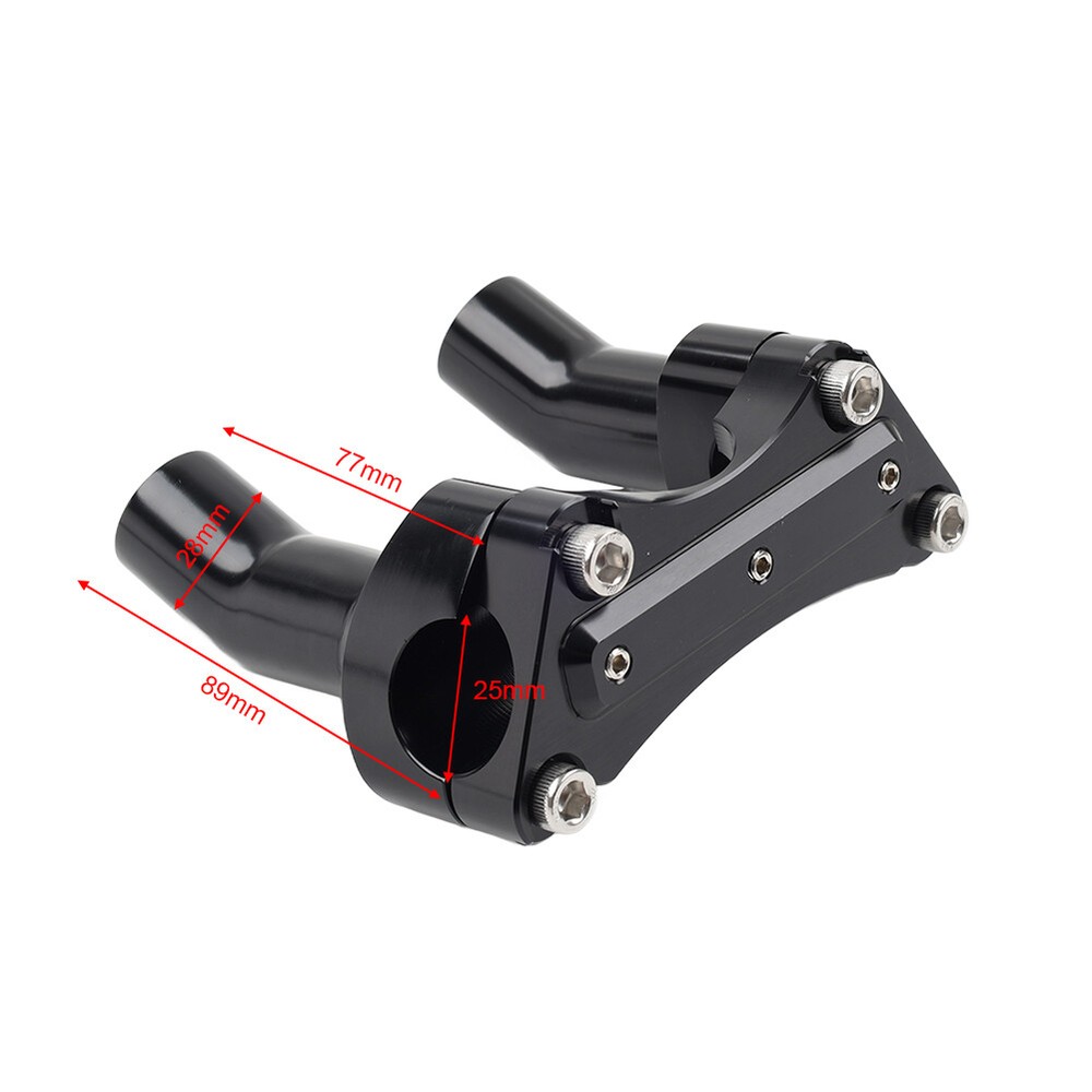 3.5" Handlebar Riser & Top Clamp For Harley Davidson Heritage Softail FXST FLSTN
