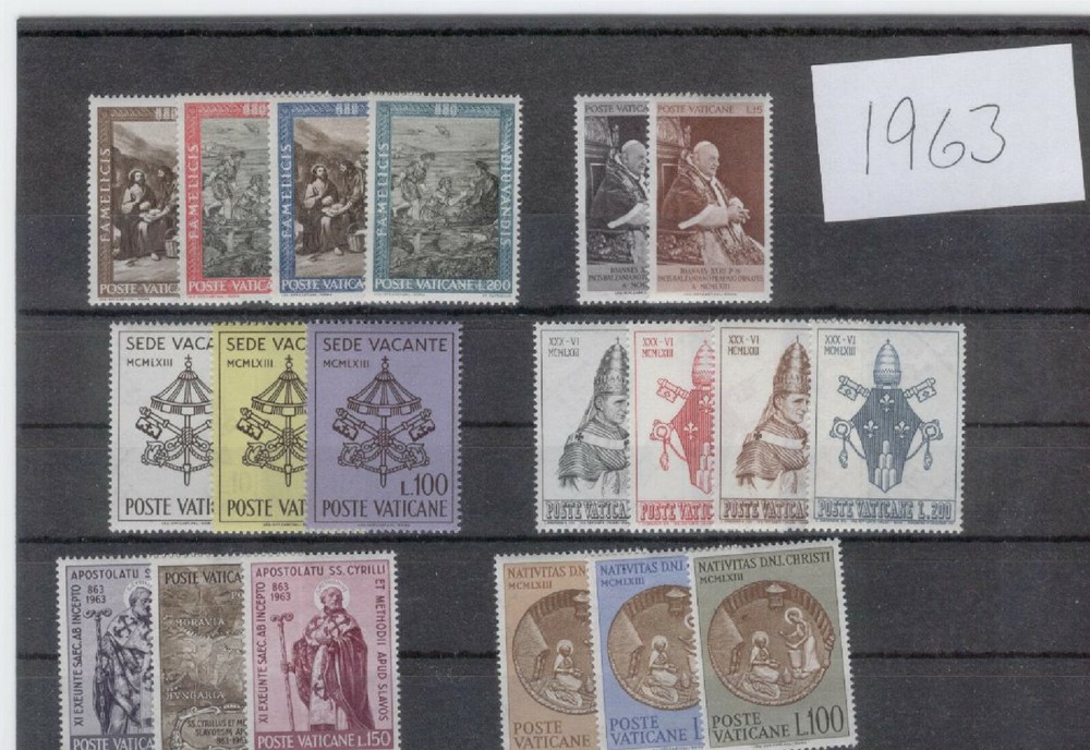 (FY63) Vatican Full yearset MNH 1963