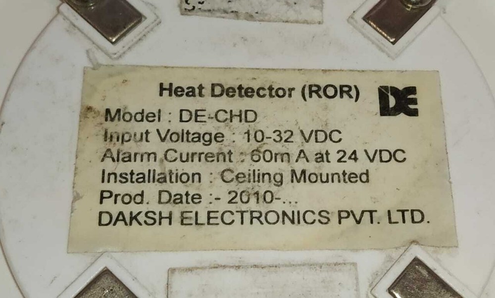 DE-CHD HEAT DETECTOR DAKSH ELECTRONICS