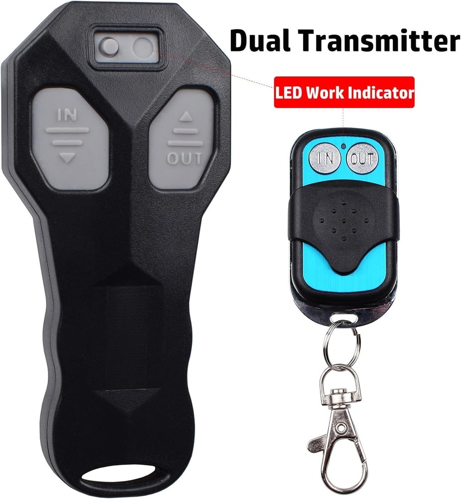 Riyitauto Wireless Winch Remote Control Black-dump trailer wireless remote