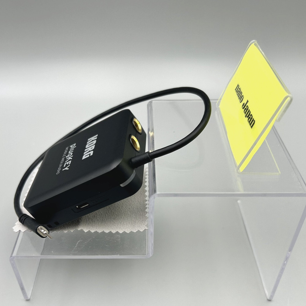 Korg PlugKey Mobile MIDI Audio Interface iOS iPhone iPad Lightning Black Used