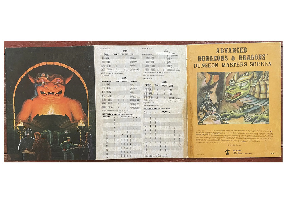 Dungeon Masters Screen REF1 9024 AD&D 1e