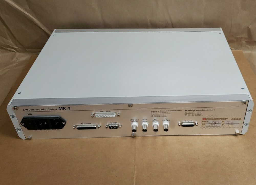 IDE Integrated Dynamics Engineering 400133-02 EMI Compensation System MK4