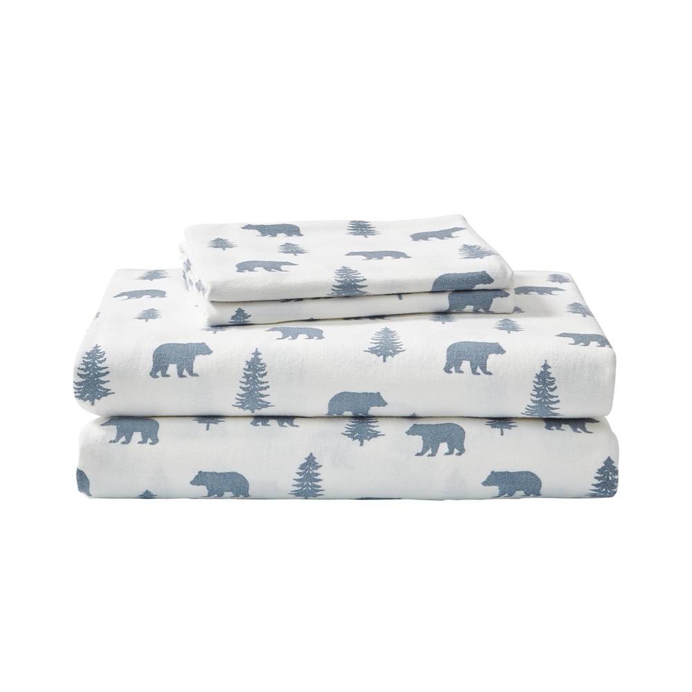 - Queen Sheets, Cotton Flannel Bedding Set, Brushed For Extra Softness, Cozy ...