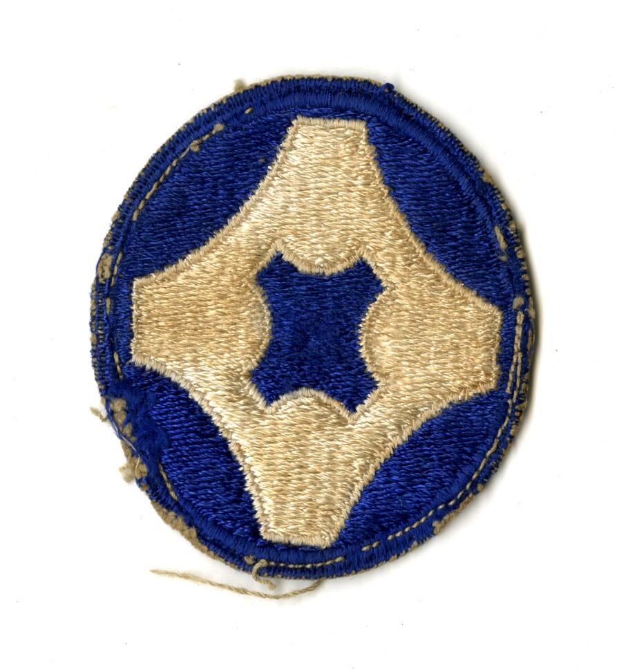 4th Service Command White Back Patch WWII Vintage Southern States