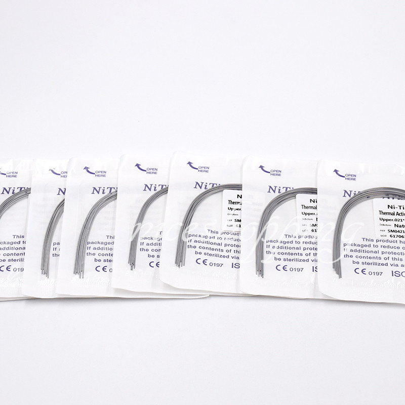 20x Dental Orthodontic Thermal Activated Niti Rectangular Arch Wire Upper+Lower