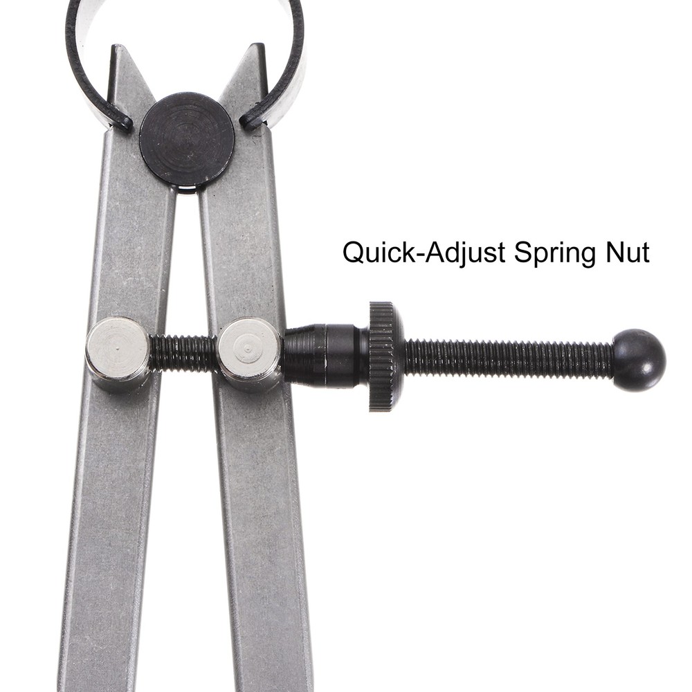 Spring Joint Caliper 6" Adjustable Spring Divider Caliper with Pencil Holder