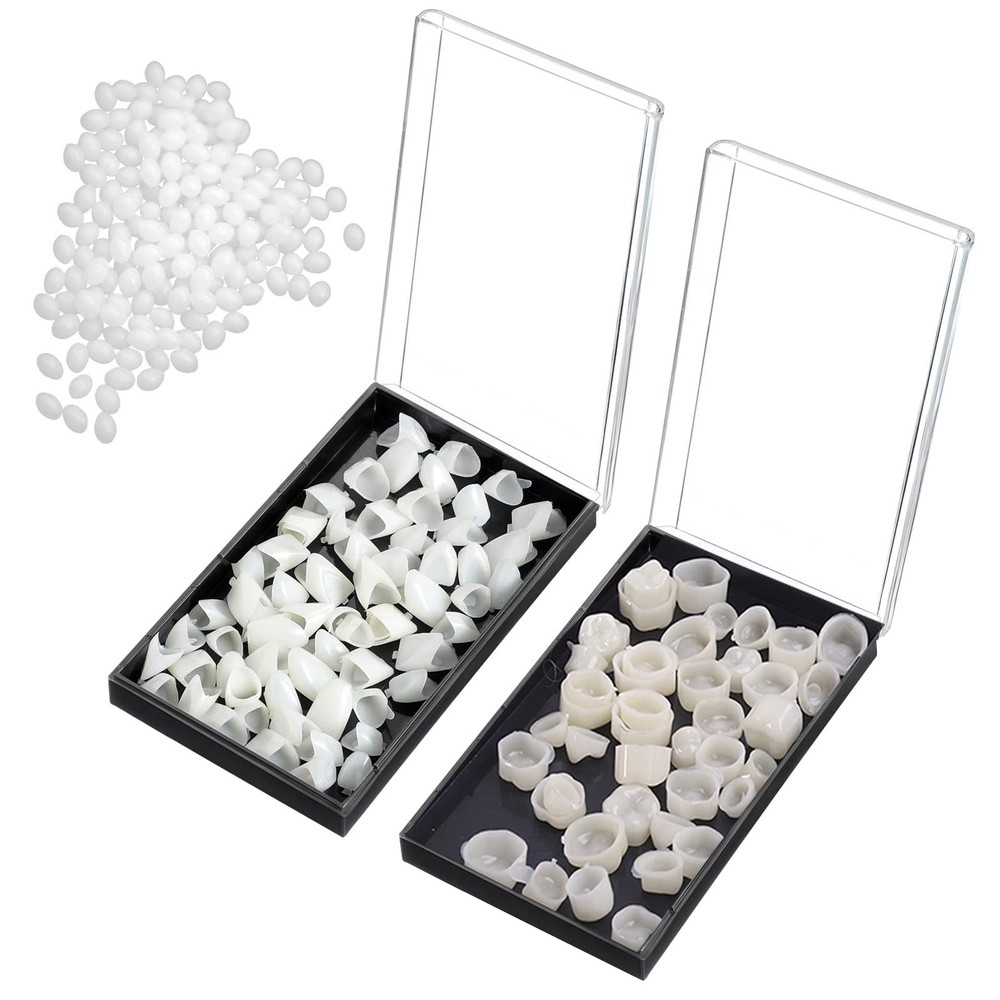 120 Pieces Fake Tooth Cap Crown Veneers Front Back 60pcs front and back