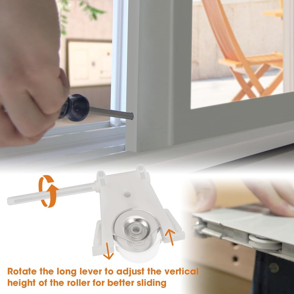 2 Pack Sliding Screen Door Lower Roller Assembly, Compatible with Andersen Part