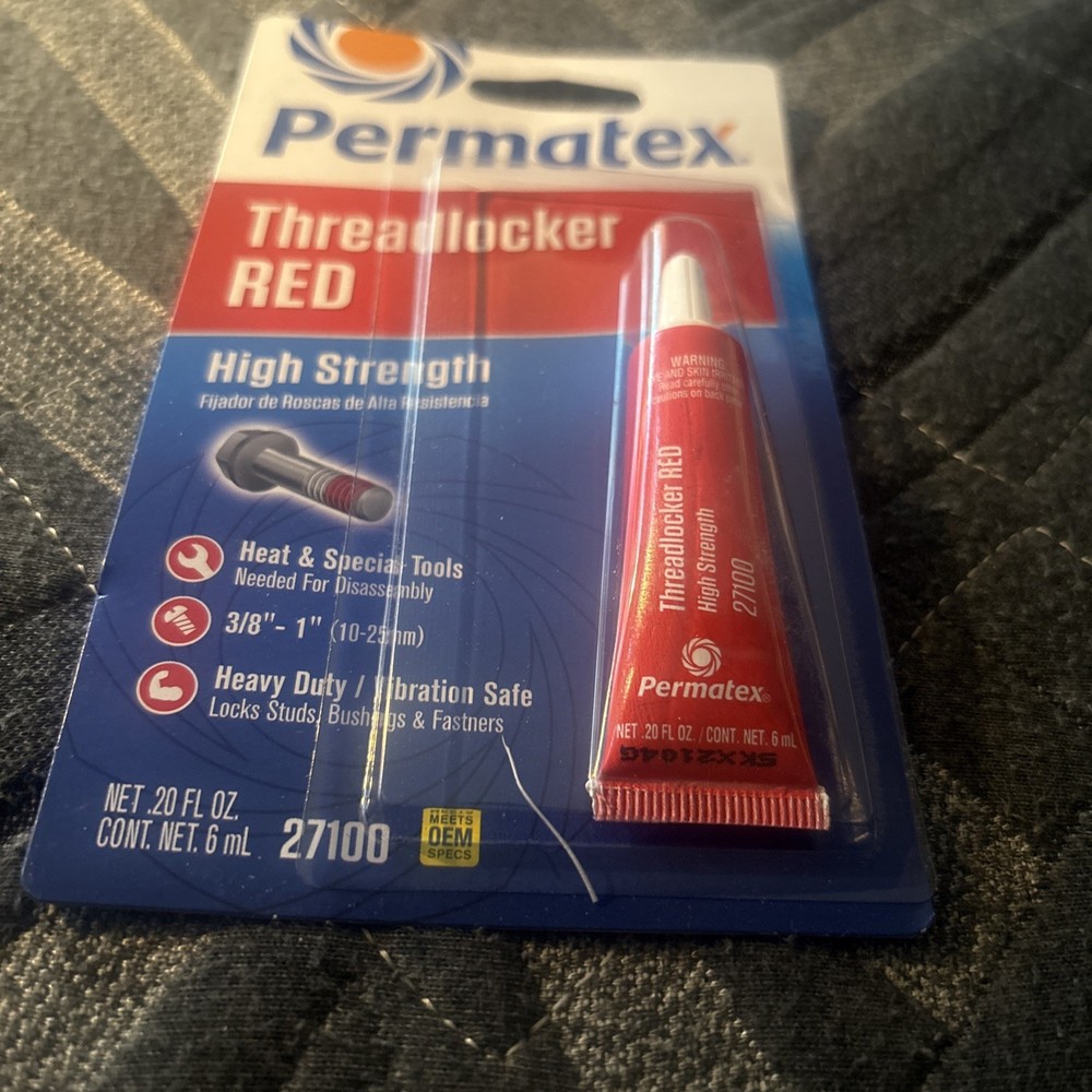 Permatex 27100 Threadlocker Red High Strength 6 ml