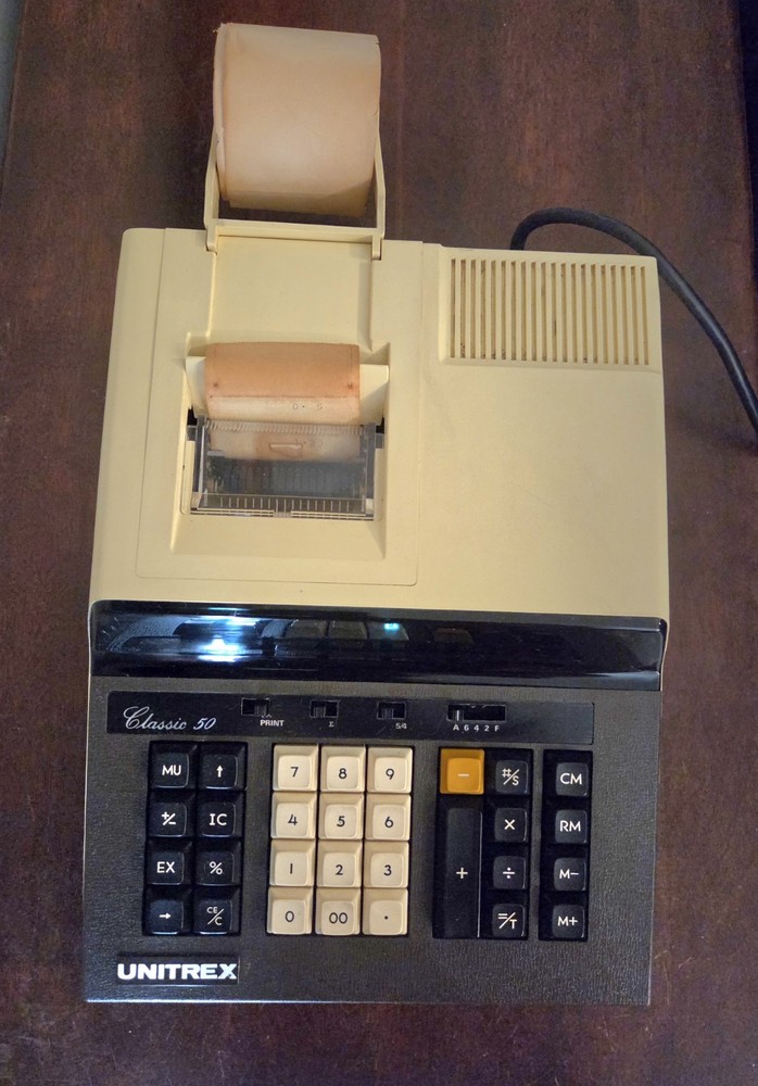 Vintage Unitrex Classic 50 Calculator (tested & operational)