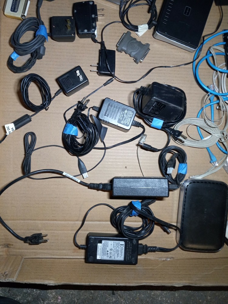 ROUTER MODEM CABLES NETGEAR D LINK POWER SUPPLY