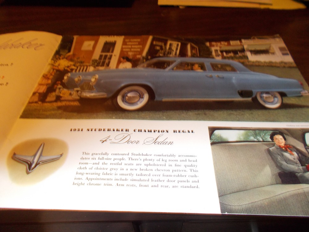 1951 Studebaker Deluxe Sales Catalog/ FREE Shipping