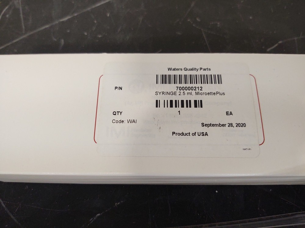 Waters 700000212 Syringe, 2.5 mL