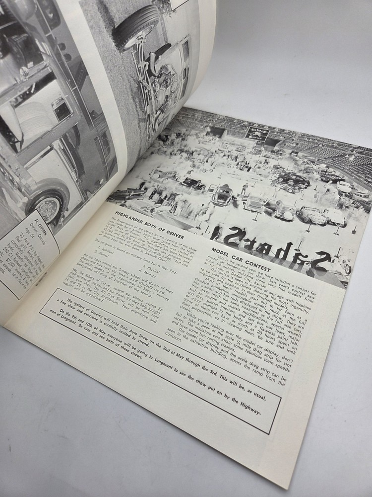 Original 1964 Sabers 7th Annual Auto Exhibition Program old vtg