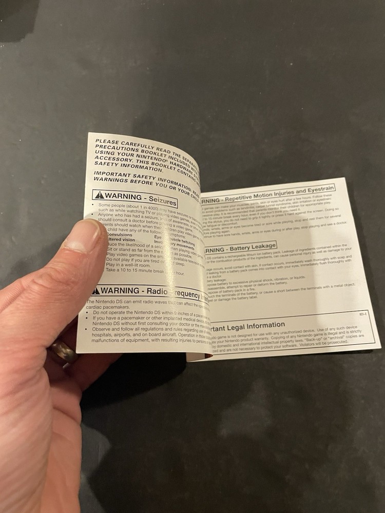 quest trio ds Manual only