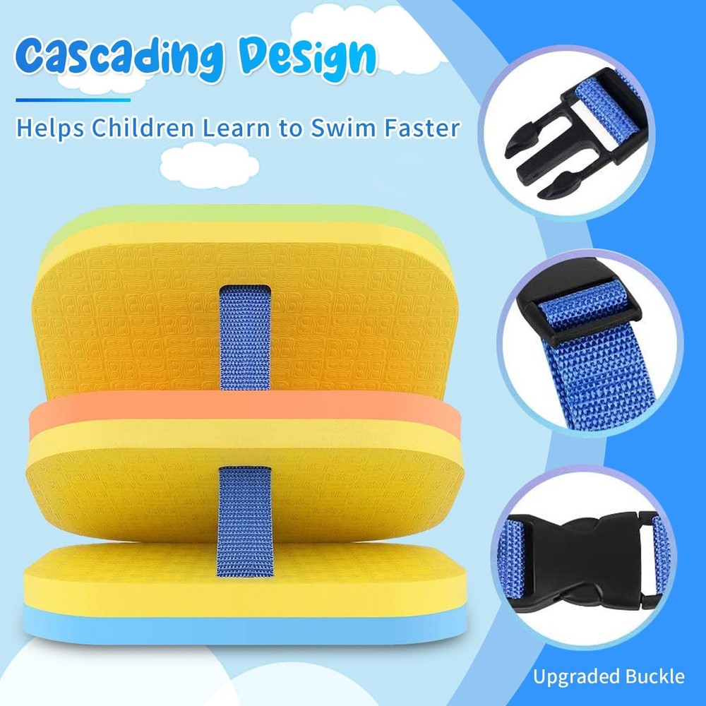 VSATEN Back Float, Swim Belt Bubble Adjustable Layers Thicken Split Foam Lear...
