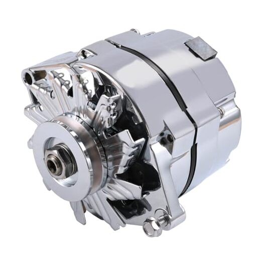New Alternator Chrome Replacement For Chevy BBC SBC 110Amp 1 Wire High Output