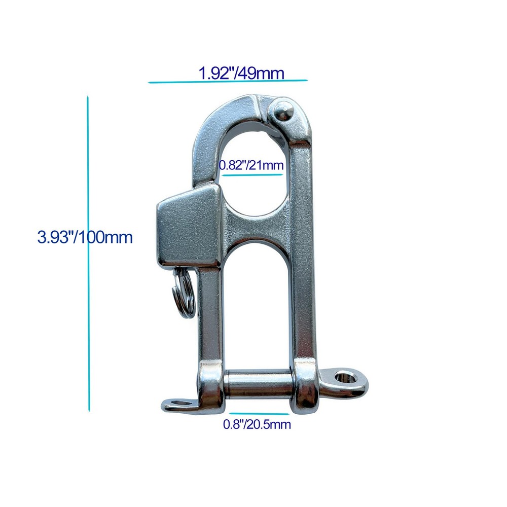 Quick Release Snap Shackle - 316 Stainless Steel Quick Release Shackle Fixed ...