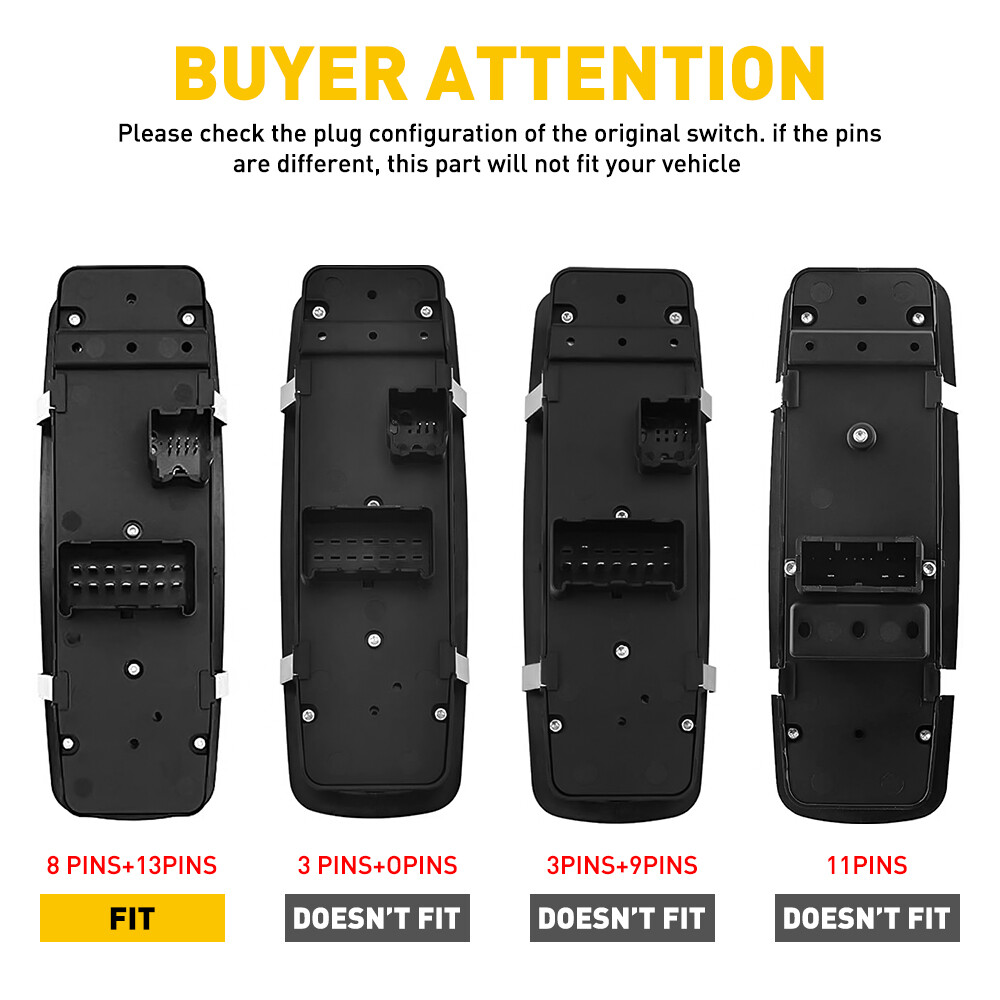 for Jeep Liberty 2008-2012 Nitro Journey Door Window Switch Panel Control Driver