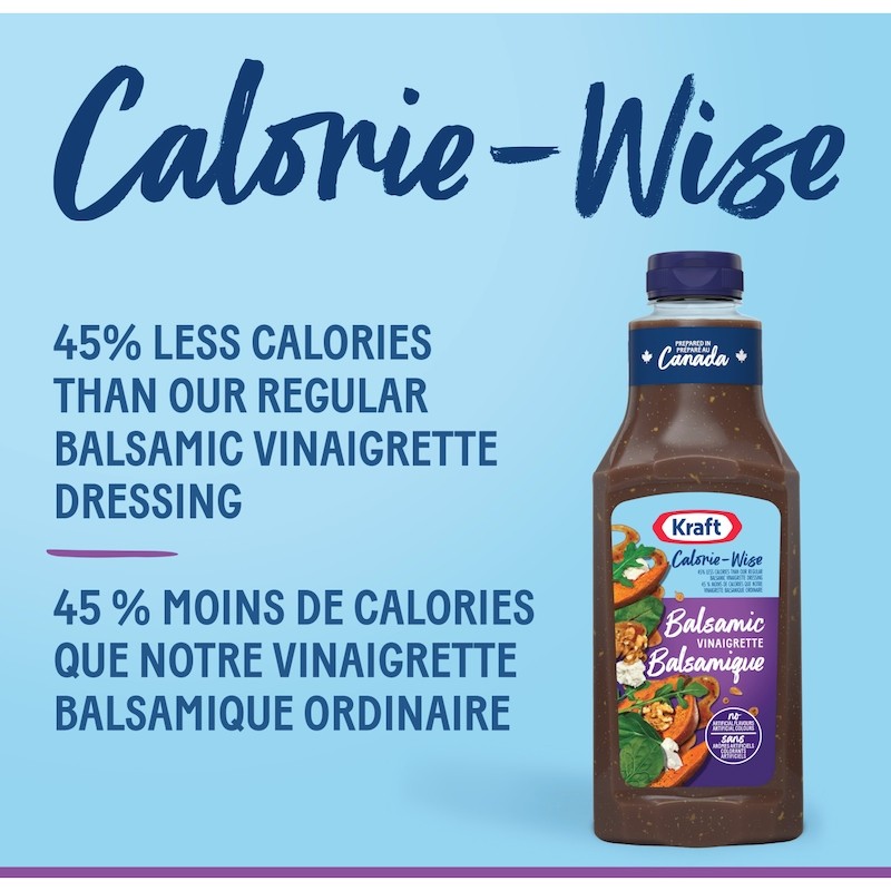 2-Pack Kraft Calorie-Wise Balsamic Vinaigrette Salad Dressing