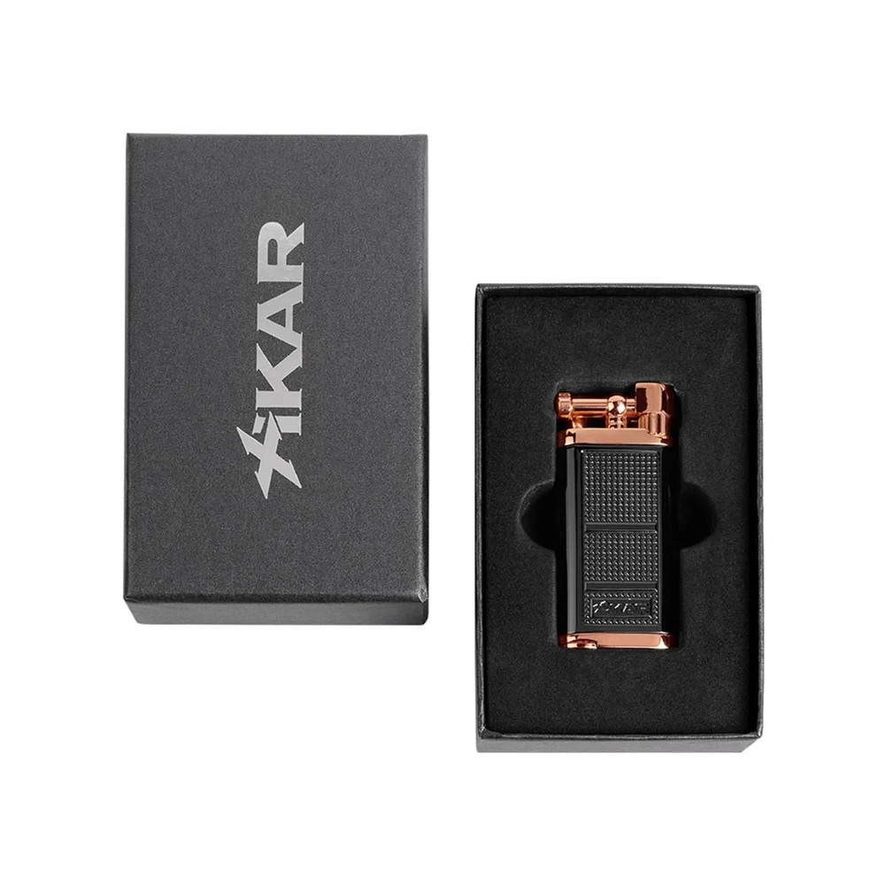 XIKAR® Pipeline Soft Flame Pipe Lighter Black Rose